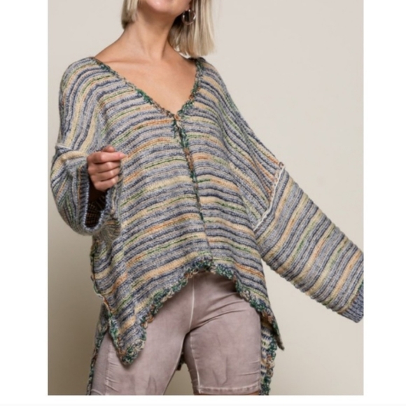 🐑POL Clothing Hi Lo Oversized Lounging Sweater - Picture 10 of 16